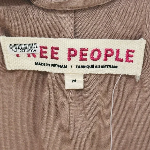 NWT Free People Sherpa Jacket Women’s M Ivory Teddy Coat Oversized & Cozy - Picture 4 of 5